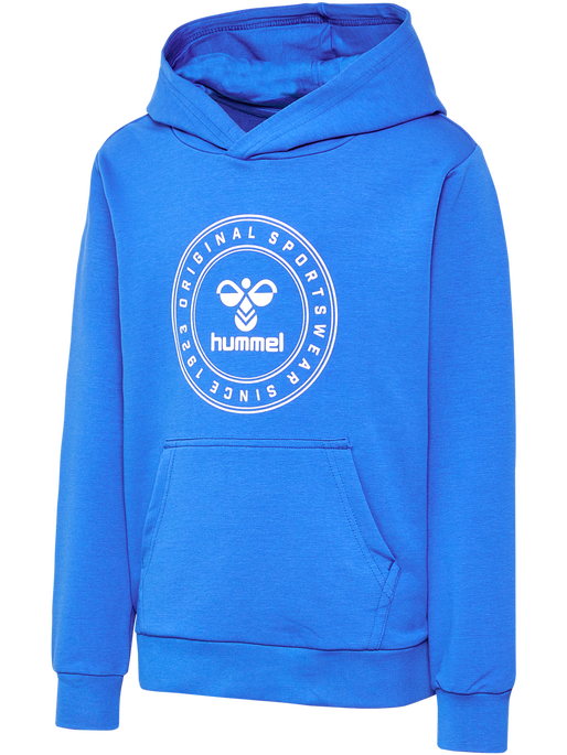 hmlCUATRO CIRCLE HOODIE, NEBULAS BLUE, packshot