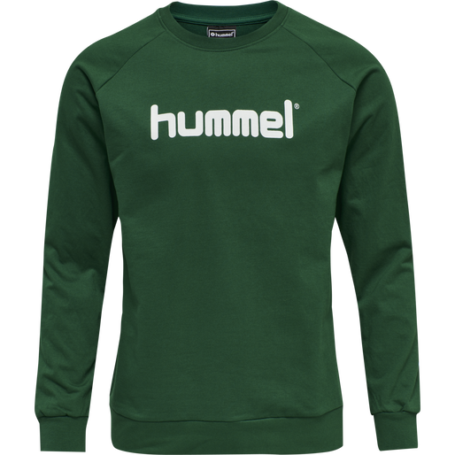 HMLGO COTTON LOGO SWEATSHIRT WOMAN, EVERGREEN, packshot