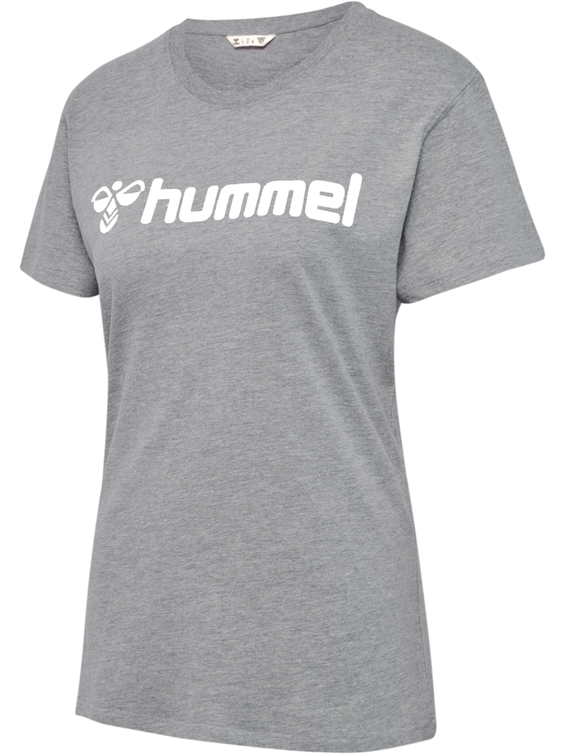 hmlGO 2.0 LOGO T-SHIRT S/S WOMAN, GREY MELANGE, packshot