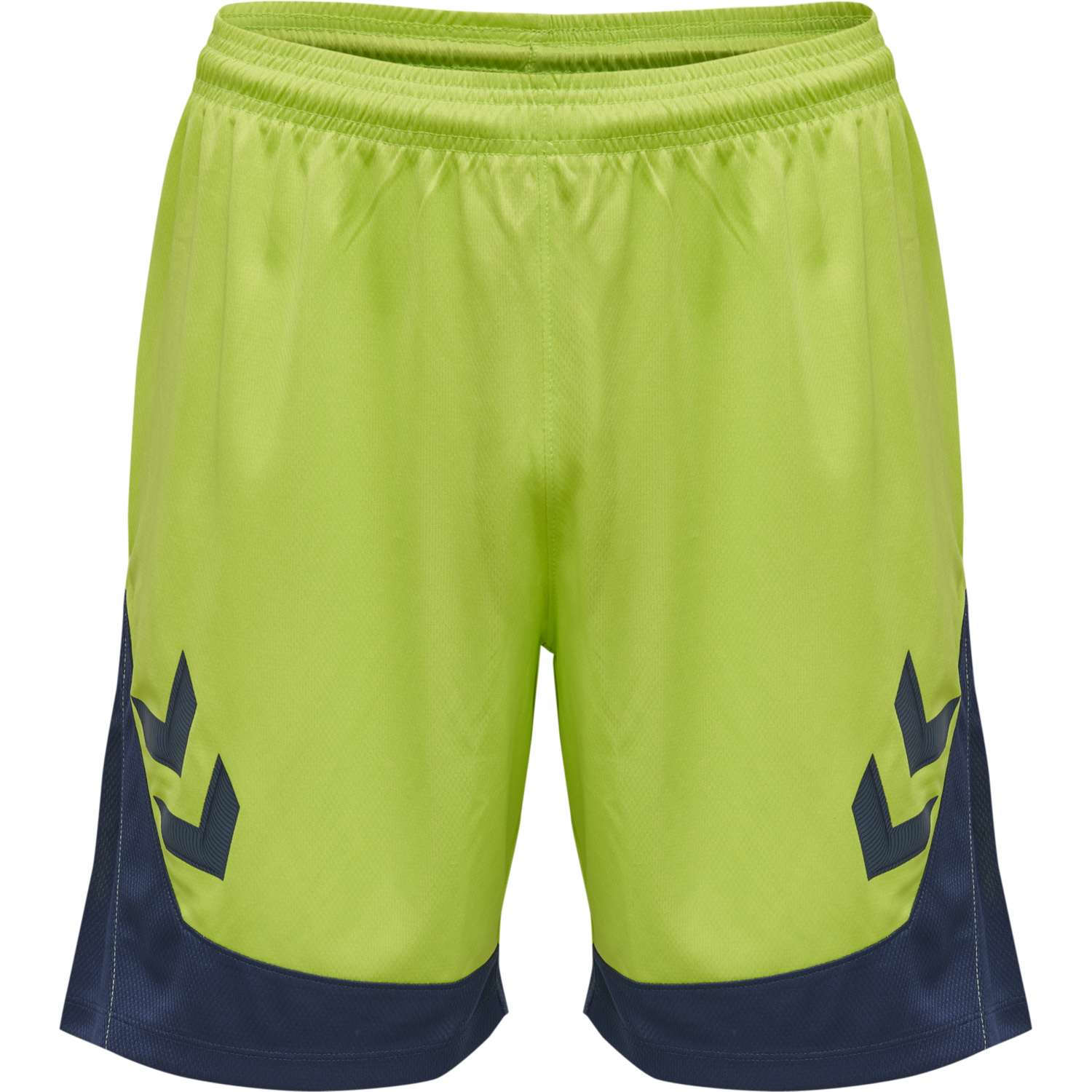 hmlLEAD POLY SHORTS, LIME PUNCH, packshot