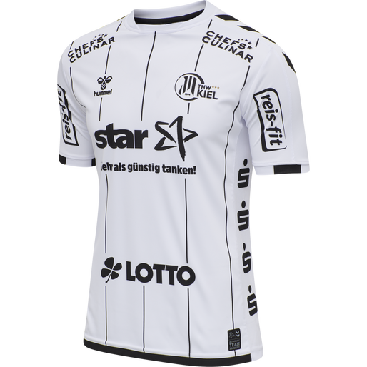 THW KIEL 19-20 HOME JERSEY S/S, WHITE, packshot