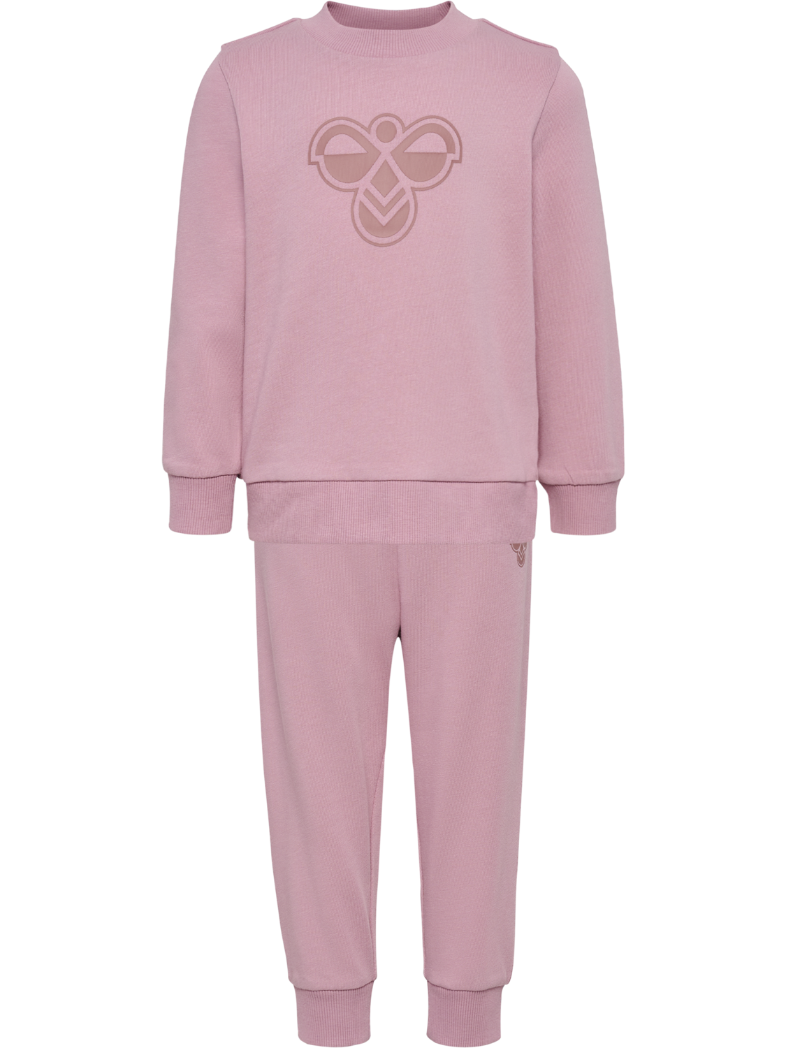 hmlMINI JERSEY CREWSUIT BEE, MAUVE SHADOW, packshot