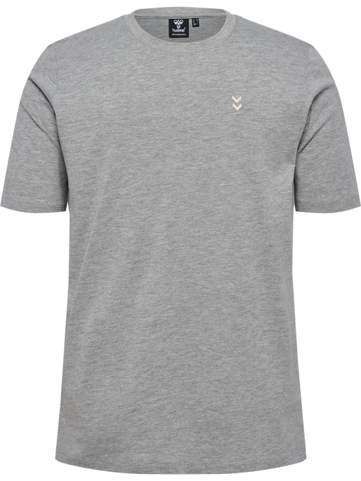 hmlPULSE T-SHIRT, GREY MELANGE, packshot