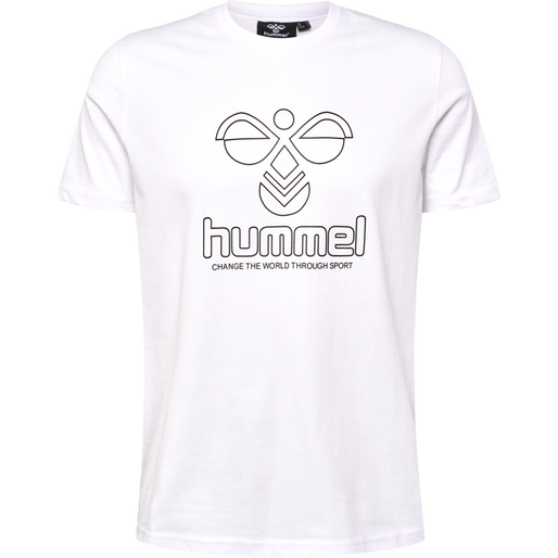 hmlICONS GRAPHIC T-SHIRT, WHITE, packshot