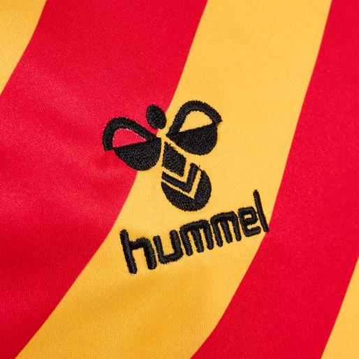 hmlCSC 19/20 KIDS HOME JERSEY LS, TRUE RED/SPORTS YELLOW W/SPONS hmlCSC 19/20 KIDS HOME JERSEY LS, TRUE RED/SPORTS YELLOW W/SPONS, packshot