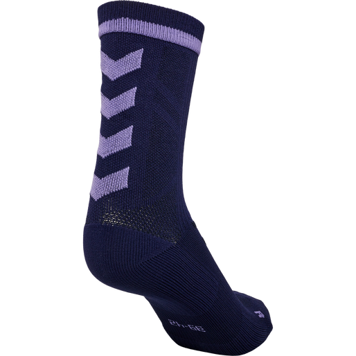 ELITE INDOOR SOCK LOW PA, MARINE/PAISLEY PURPLE, packshot