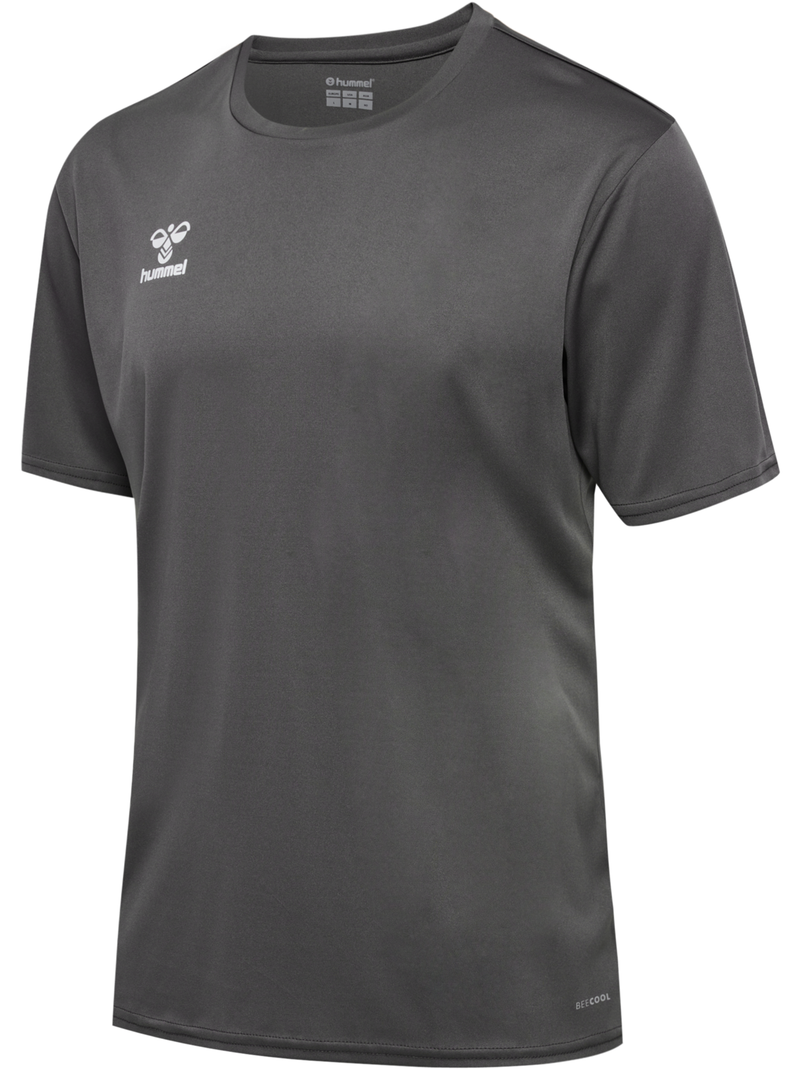 hmlESSENTIAL JERSEY S/S, STEEL GRAY, packshot