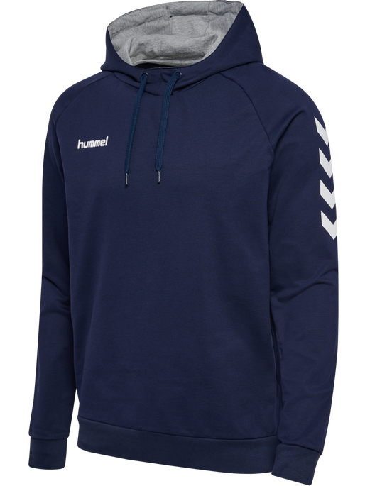 HMLGO COTTON HOODIE, MARINE, packshot