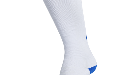 ELITE INDOOR SOCK HIGH, WHITE/TRUE BLUE ELITE INDOOR SOCK HIGH, WHITE/TRUE BLUE, packshot