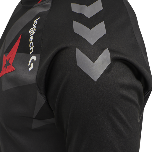 ASTRALIS 20/21 GAME JERSEY S/S_KIDS, BLACK W/LOGO ASTRALIS 20/21 GAME JERSEY S/S_KIDS, BLACK W/LOGO, packshot
