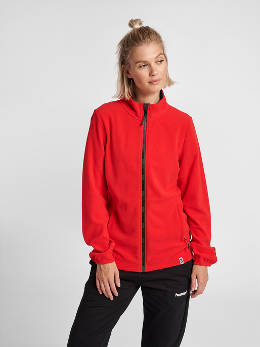 hmlNORTH FULL ZIP FLEECE JACKET WOMAN, 3062, model