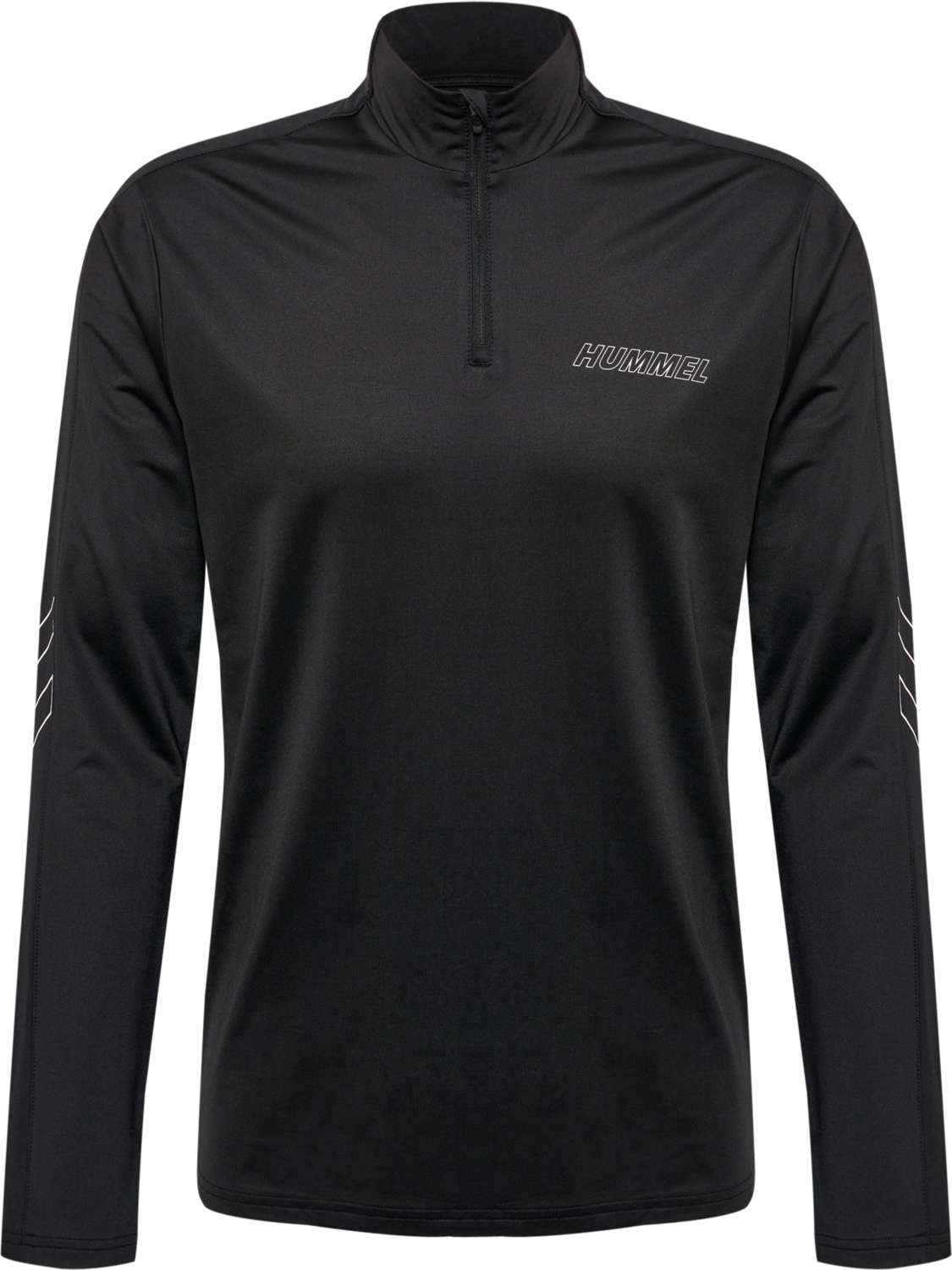 hmlTE STRENGTH PL HALF ZIP, BLACK, packshot