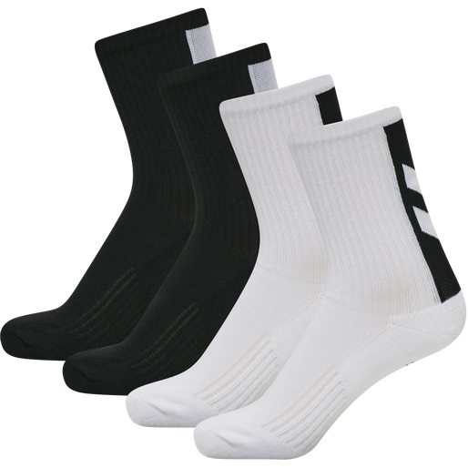 hmlLEGACY CHEVRON 4-PACK SOCKS MIX, WHITE, packshot