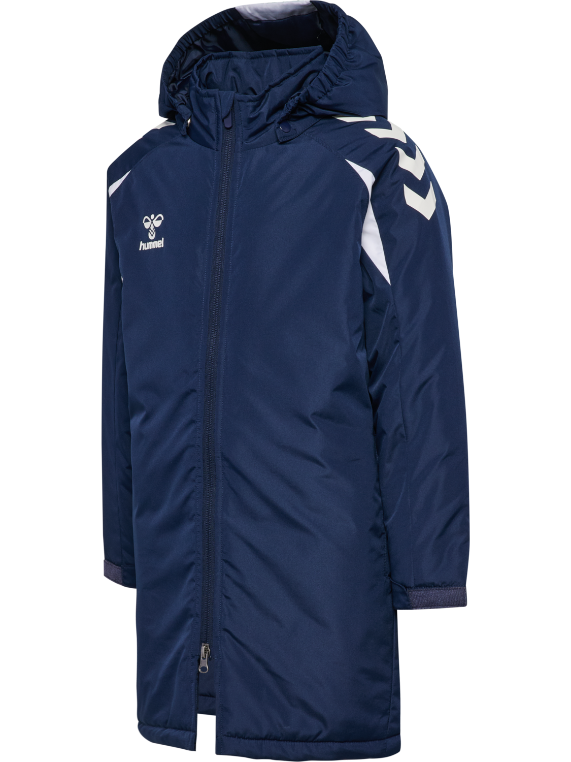 hmlCORE 2.0 BENCH JACKET KIDS, MARINE/WHITE, packshot