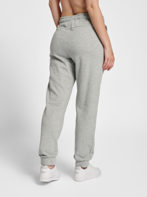 hmlIC DAYTON REGULAR PANTS, GREY MELANGE, model