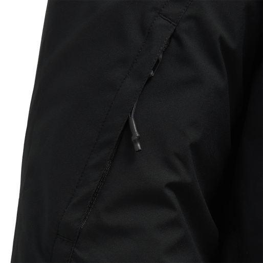 hmlNORTH PARKA JACKET, BLACK/ASPHALT, packshot