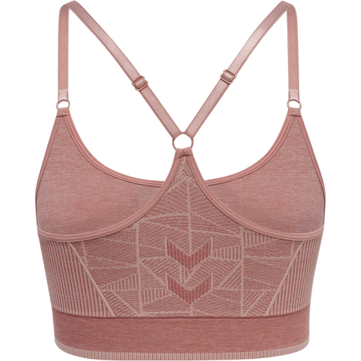 hmlMT ENERGY SEAMLESS SPORTS TOP, WITHERED ROSE/ROSE TAN MELANGE, packshot