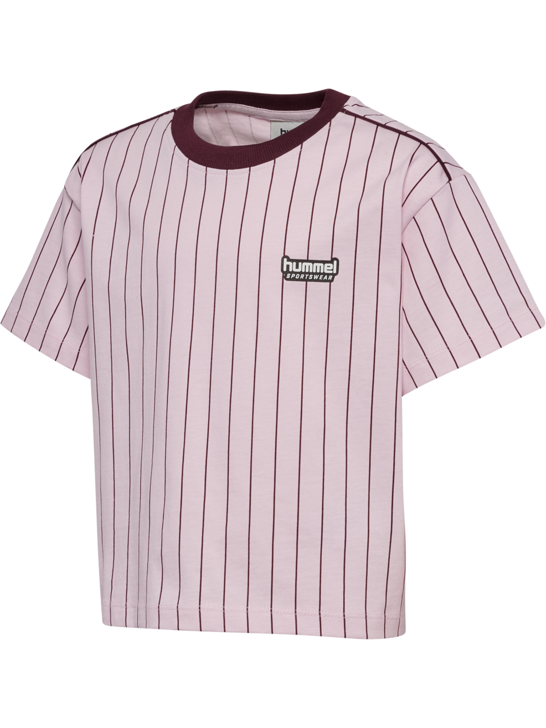 hmlJR BOXY AOP PIN T-SHIRT S/S, PINK-A-BOO, packshot