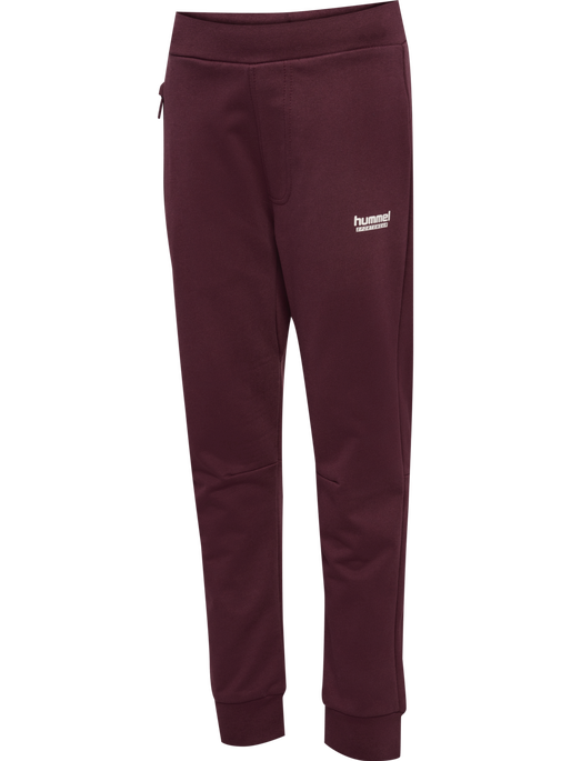 hmlJR REGULAR ADJ WAIST PANTS, VINEYARD WINE, packshot