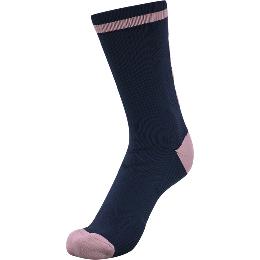 ELITE INDOOR SOCK LOW PA, BLACK IRIS/ORCHID, packshot