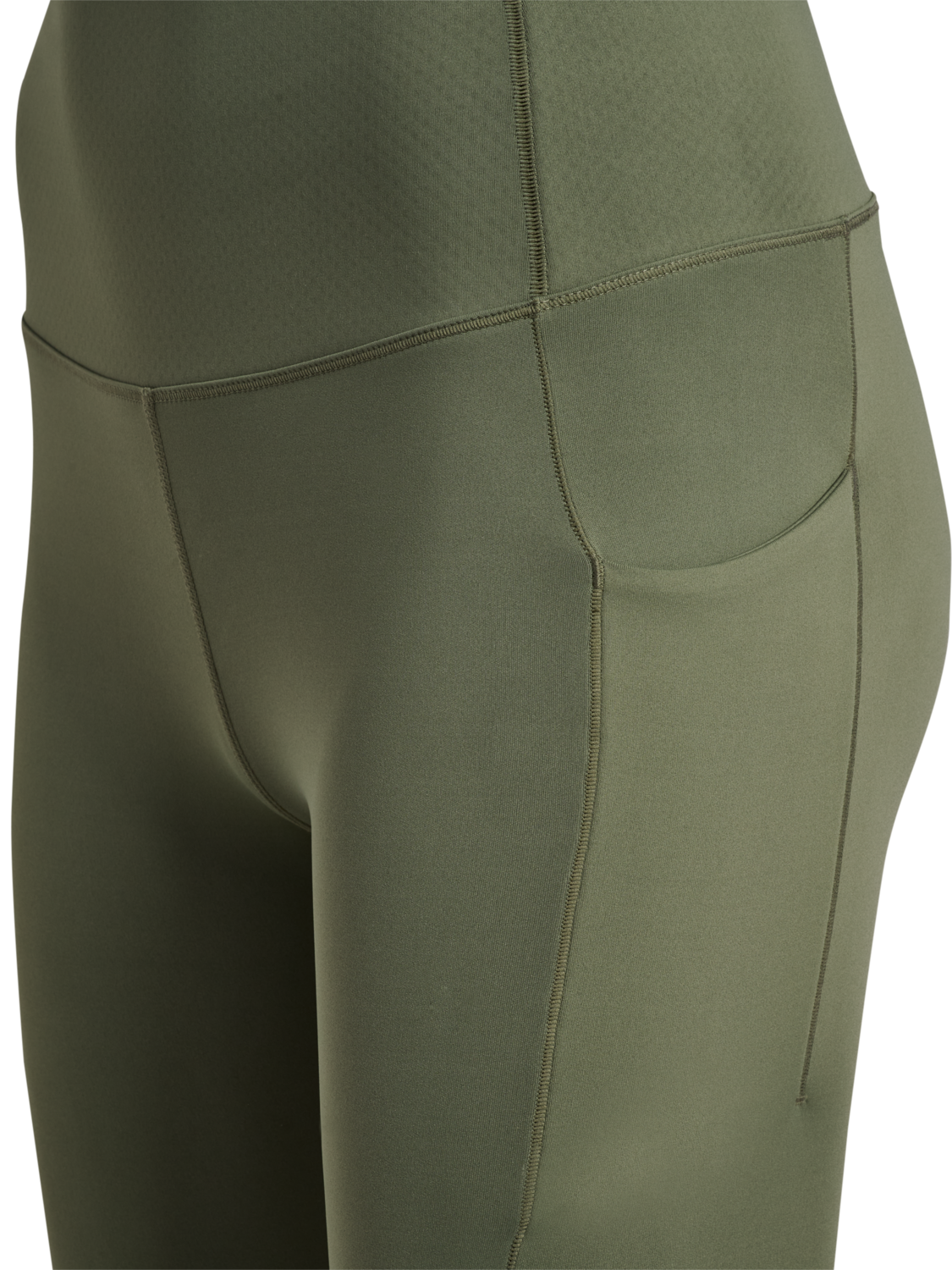 hmlHIIT INTENSITY HIGH WAIST TIGHTS, DEEP LICHEN GREEN, packshot