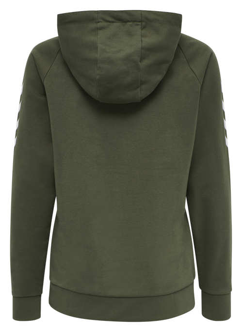 HMLGO COTTON HOODIE WOMAN, GRAPE LEAF HMLGO COTTON HOODIE WOMAN, GRAPE LEAF, packshot