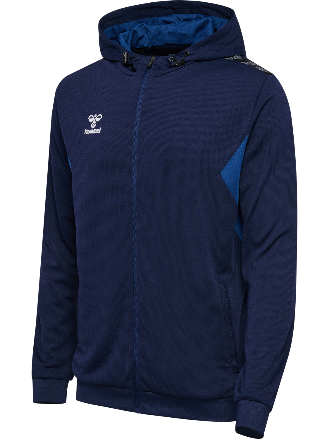 hmlAUTHENTIC PL ZIP HOODIE, MARINE, packshot