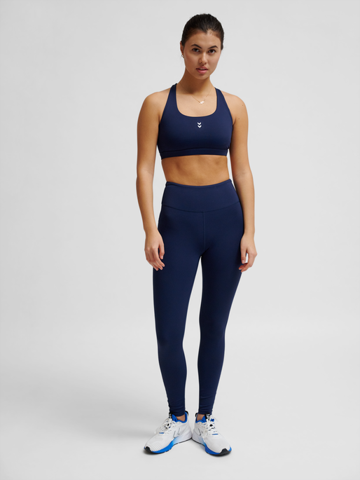 hmlFAST IMPACT STRAP BRA, DRESS BLUES, model