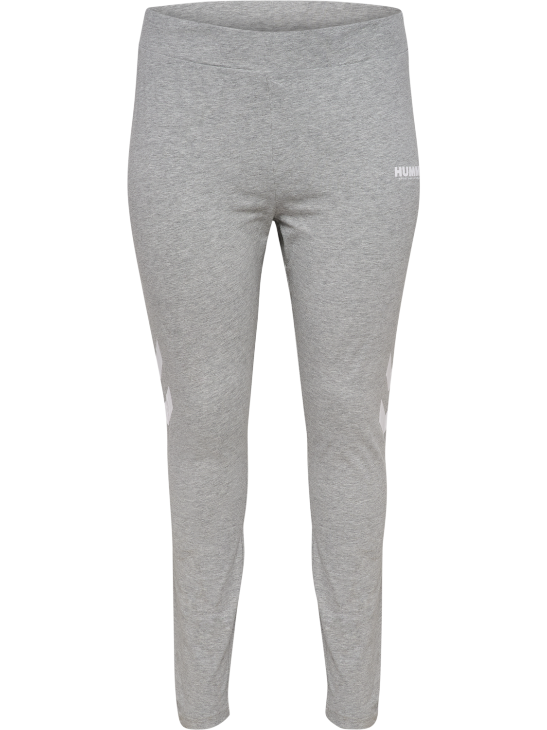 hmlLEGACY WOMAN HW TIGHTS PLUS, GREY MELANGE, packshot