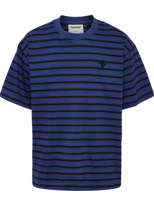hmlJR LOOSE STRIPED SET BEE, DEEP COBALT, packshot