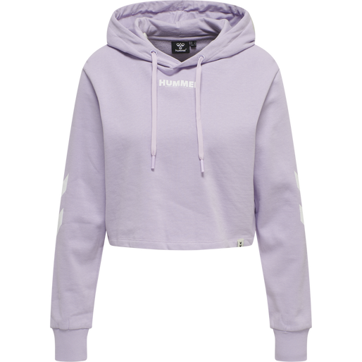 hmlLEGACY WOMAN CROPPED HOODIE, PASTEL LILAC, packshot