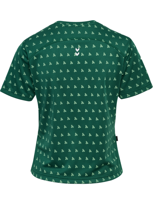 hmlPULSE AOP WORKOUT W T-SHIRT S/S, VERDANT GREEN hmlPULSE AOP WORKOUT W T-SHIRT S/S, VERDANT GREEN, packshot