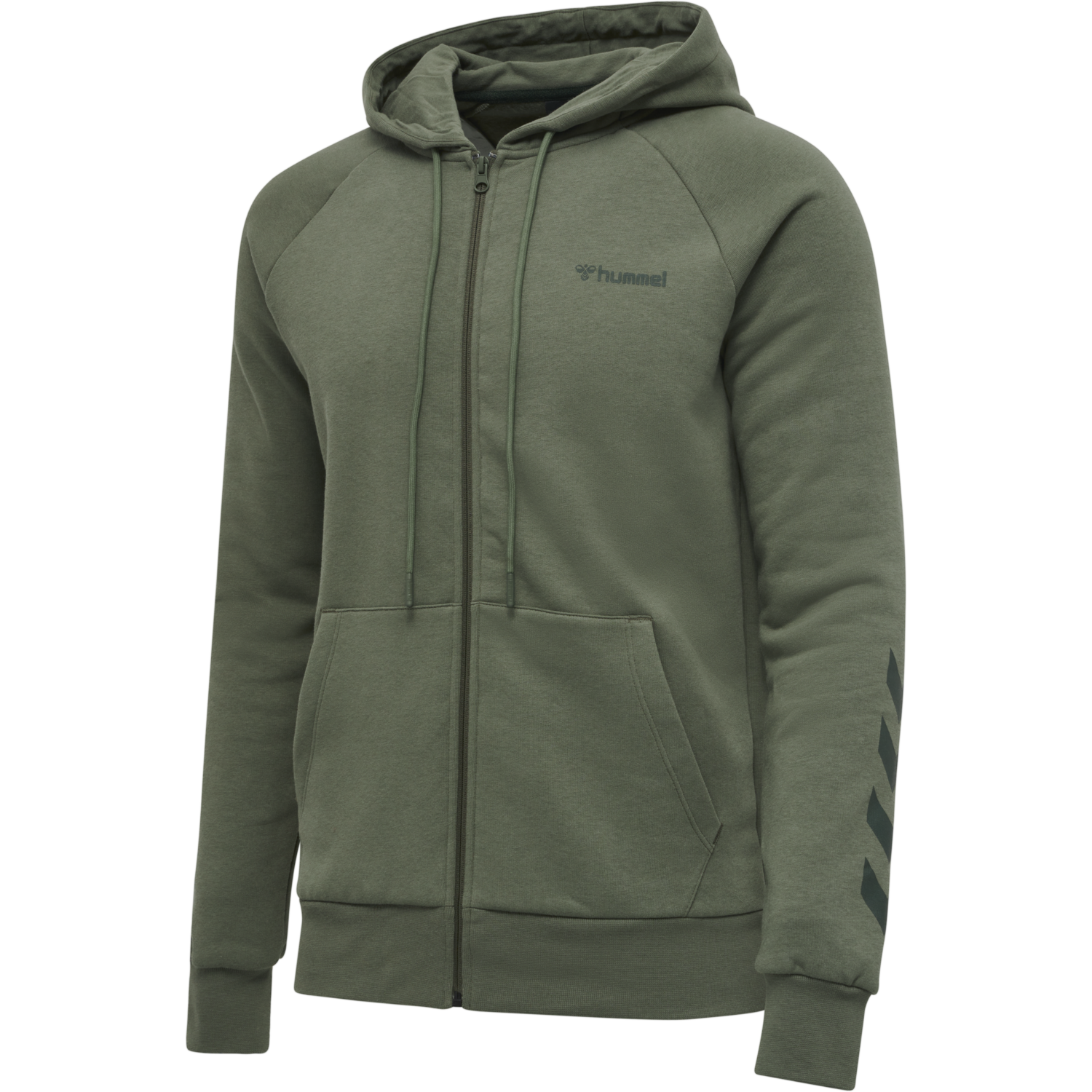 hmlISAM ZIP HOODIE, BEETLE, packshot