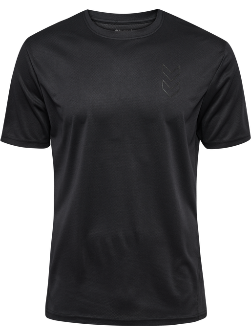 hmlACTIVE PL JERSEY S/S, BLACK, packshot