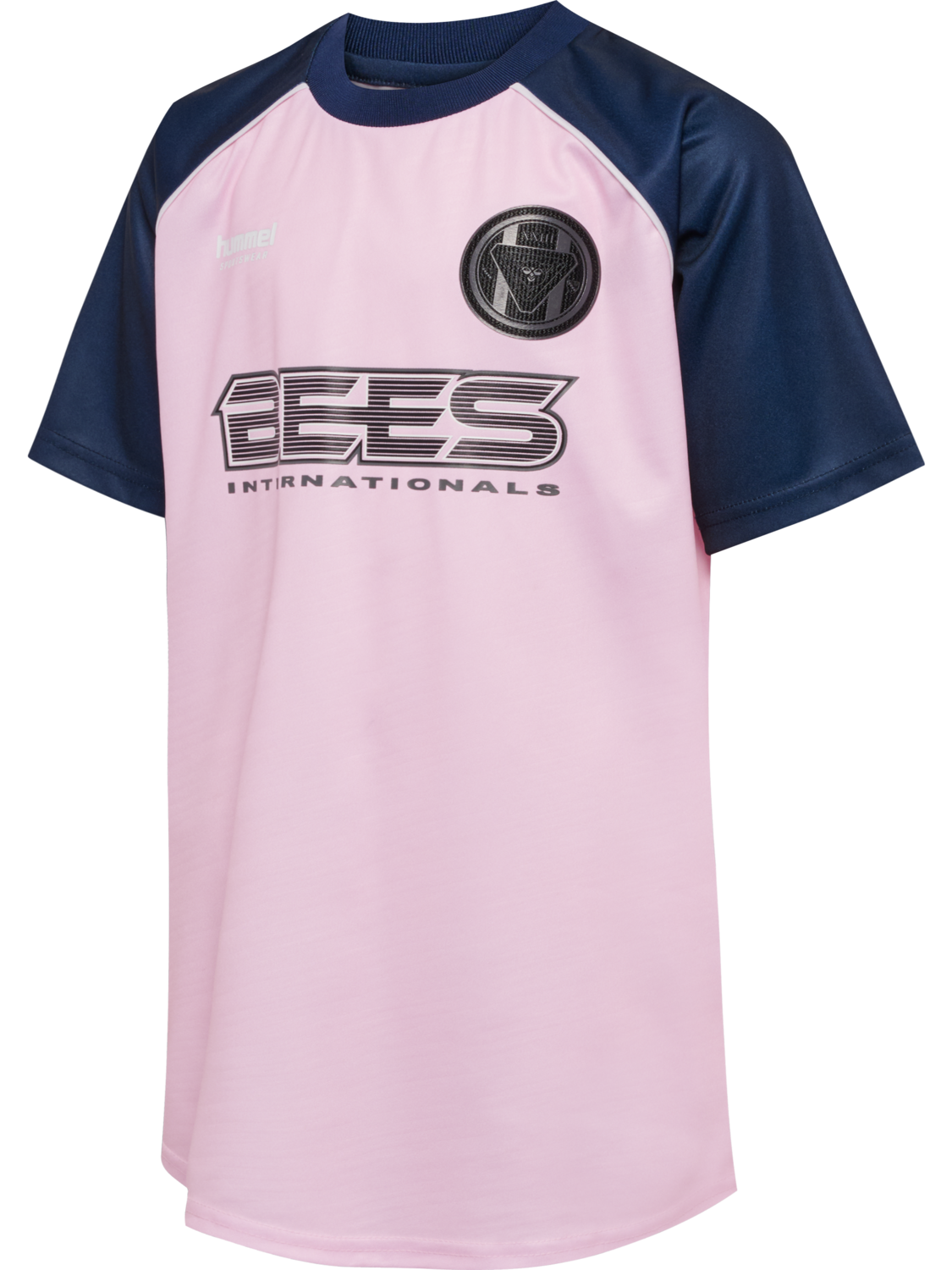 hmlJR LOOSE TIGER SOCCER DRESS S/S, ROSEATE SPOONBILL, packshot