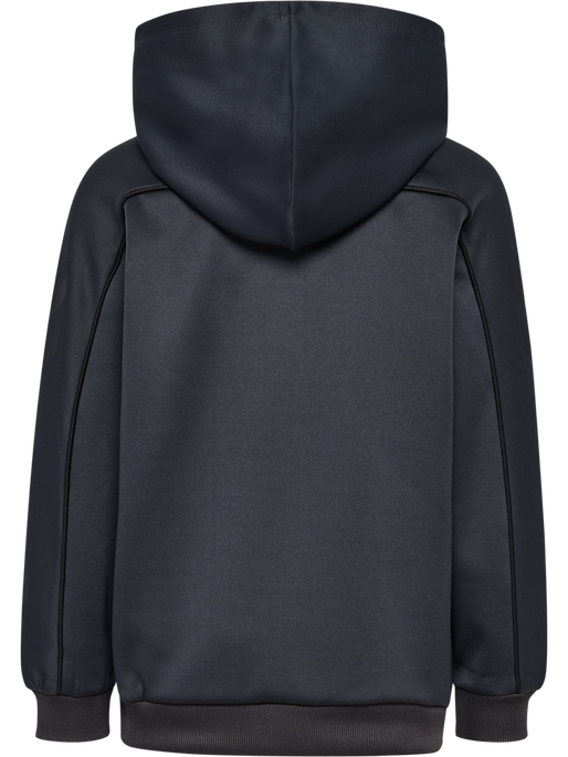 hmlJR INTERLOCK HOODIE, EBONY hmlJR INTERLOCK HOODIE, EBONY, packshot