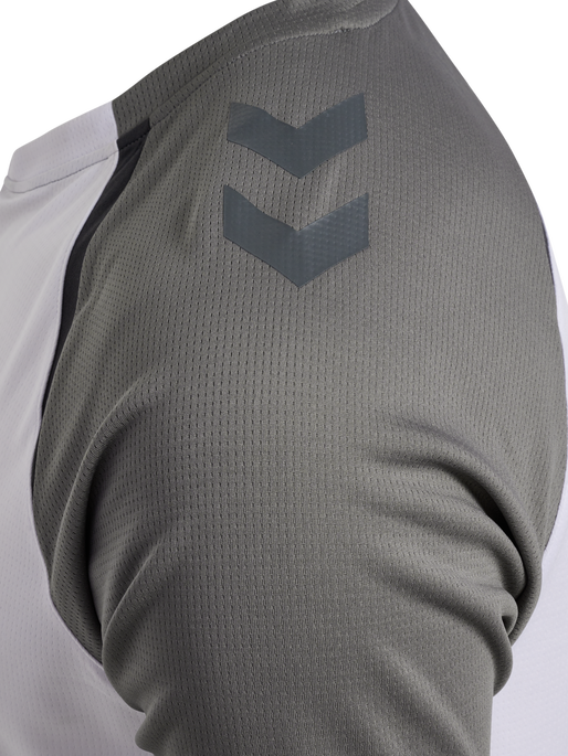 hmlLEAD 2.0 POLO, WHITE/STEEL GRAY, packshot