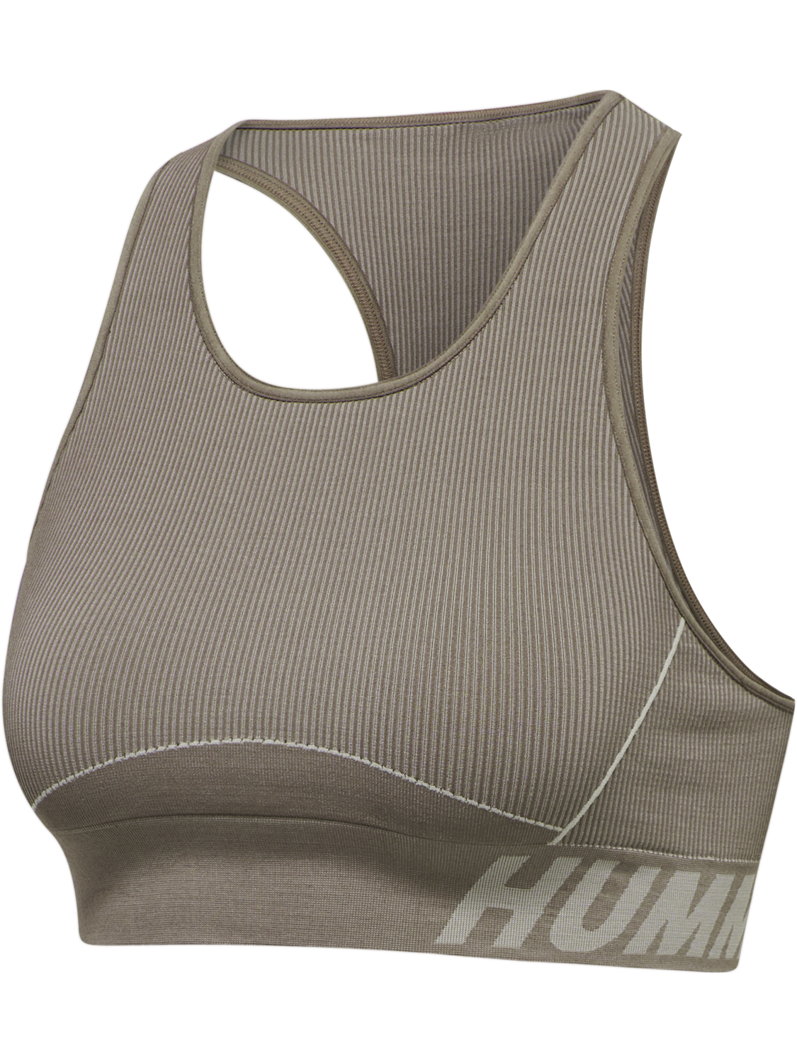 hmlTE CHRISTEL SEAMLESS SPORTS TOP, CHATEAU GRAY/DRIFTWOOD MELANGE, packshot