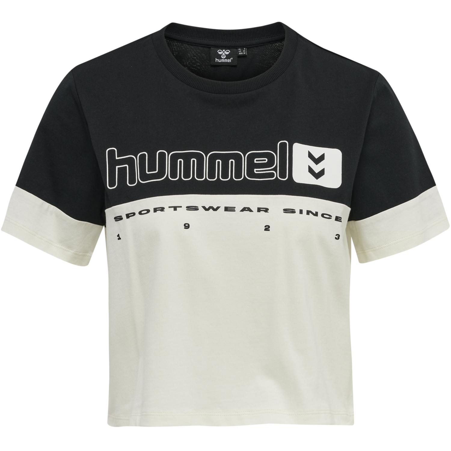hmlLGC SIW CROPPED T-SHIRT, BLACK, packshot