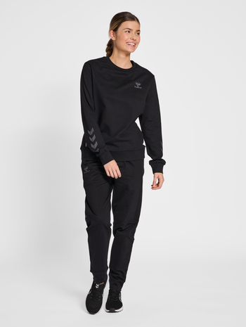 hmlOFFGRID COTTON PANTS WO, JET BLACK, model