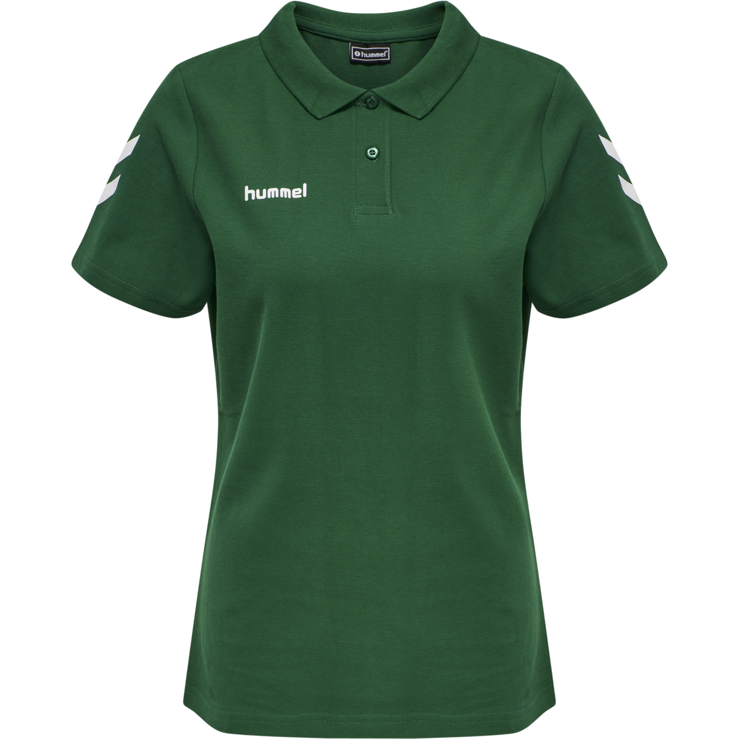 HMLGO COTTON POLO WOMAN, EVERGREEN, packshot