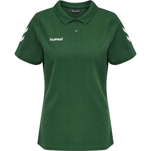 HMLGO COTTON POLO WOMAN, EVERGREEN HMLGO COTTON POLO WOMAN, EVERGREEN, packshot