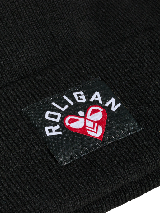 hmlROLIGAN KNITTED BEANIE, BLACK hmlROLIGAN KNITTED BEANIE, BLACK, packshot
