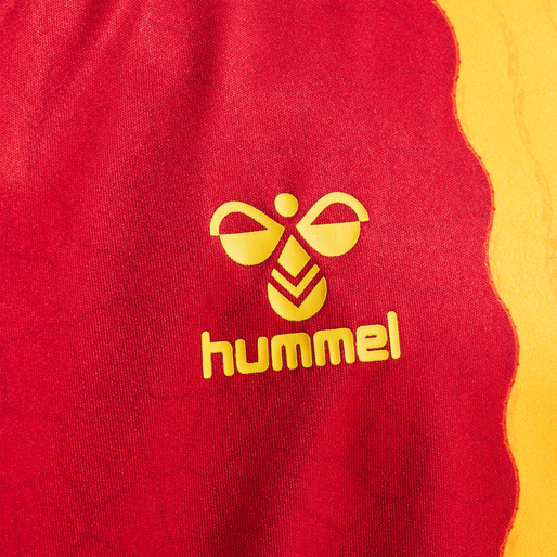 CSC 22/23 HOME JERSEY S/S KIDS, TRUE RED/SPORTS YELLOW W/SPONS, packshot