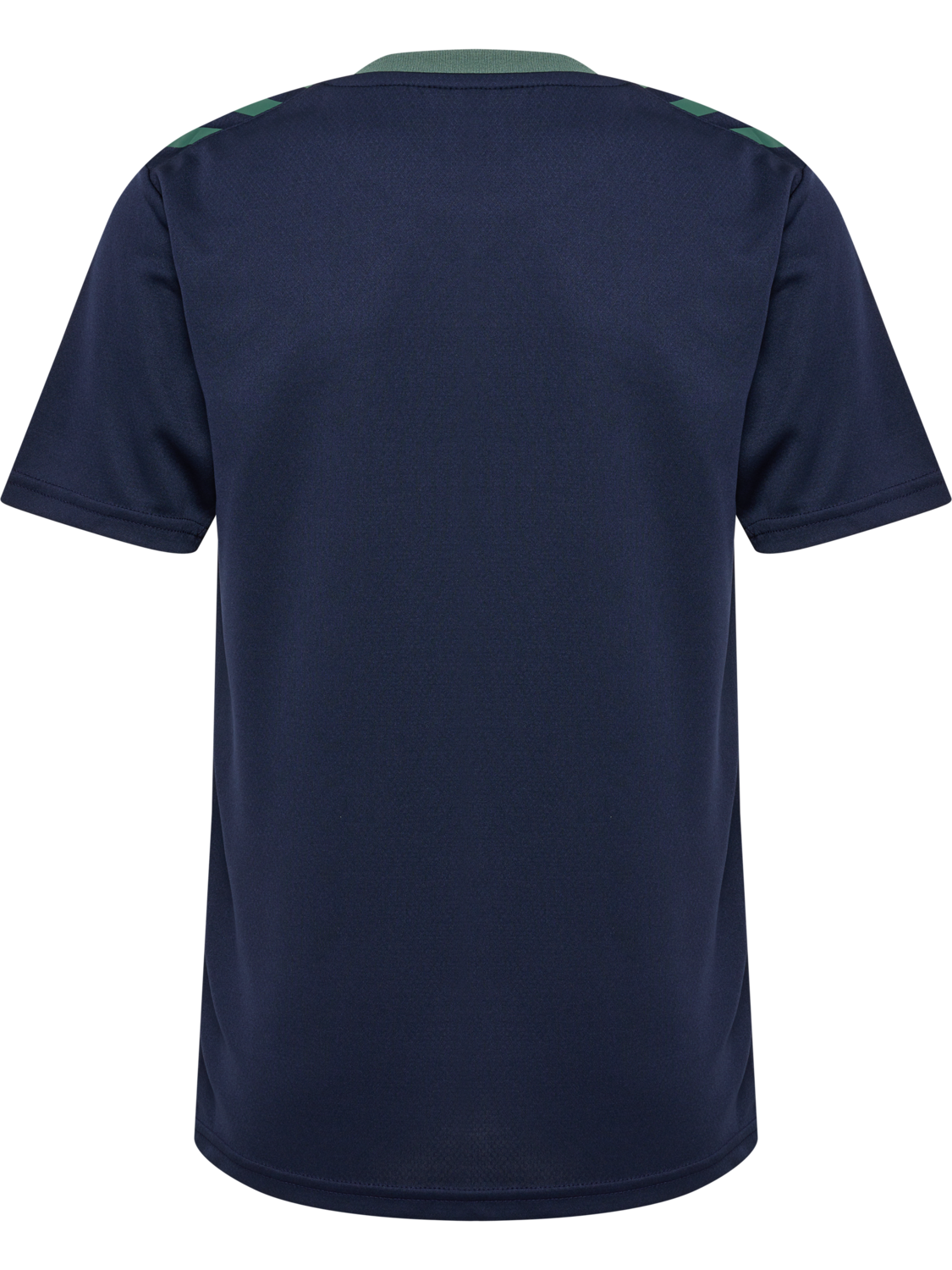 hmlSTALTIC POLY JERSEY S/S KIDS, MARINE/DUCK GREEN, packshot