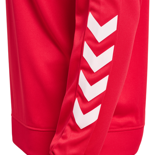 hmlPROMO POLY HOODIE, TRUE RED, packshot