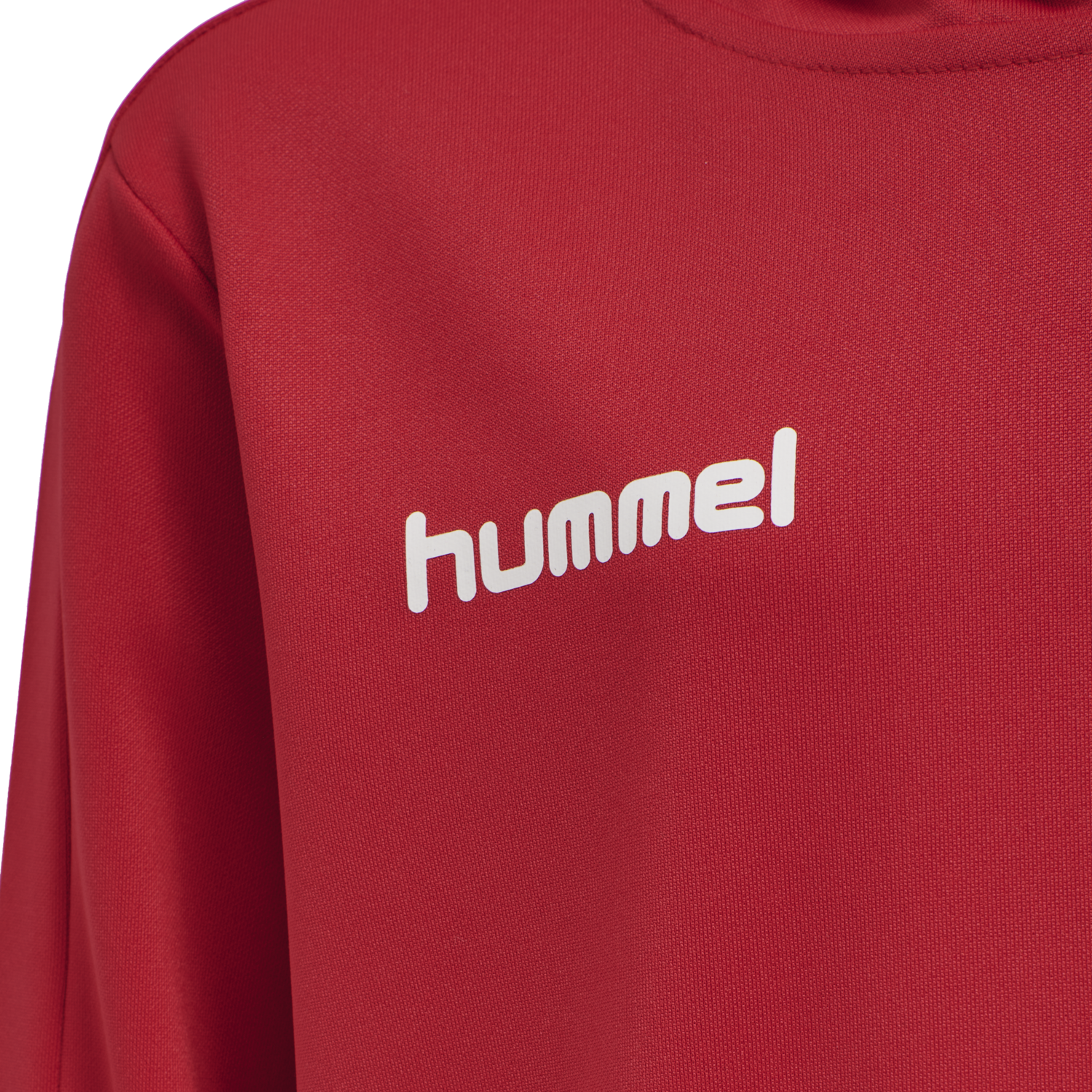 hmlPROMO KIDS POLY HOODIE, TRUE RED, packshot