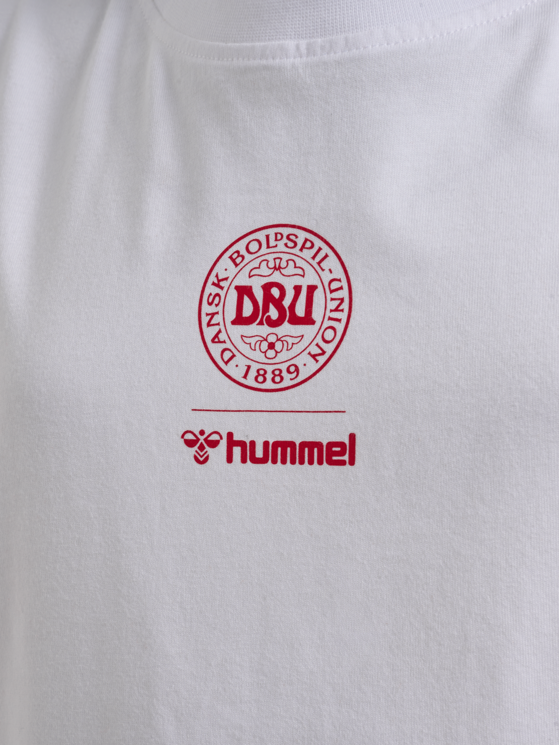 DBU 26 FAN RED-WHITE TEE SS KIDS, WHITE/TANGO RED, packshot