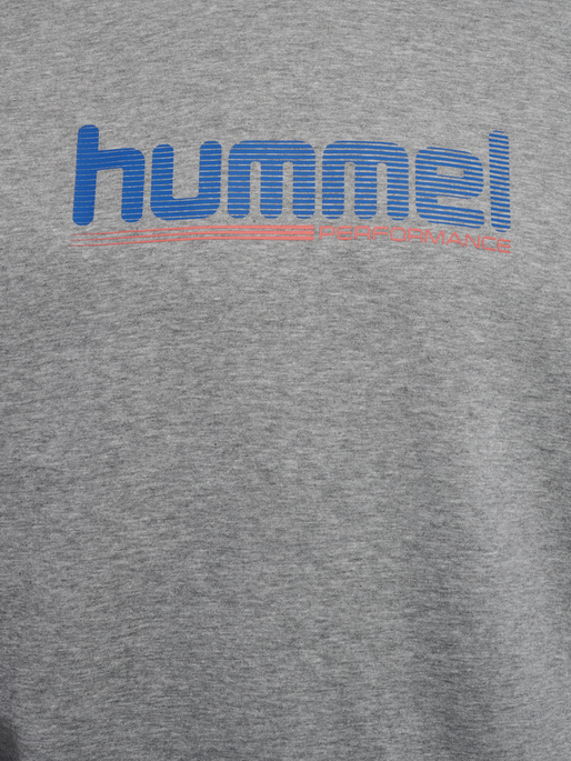 hmlGRAPHIC CREWNECK, GREY MELANGE hmlGRAPHIC CREWNECK, GREY MELANGE, packshot
