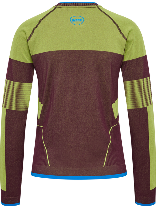 hmlSEAMLESS TEE LS, FIG, packshot
